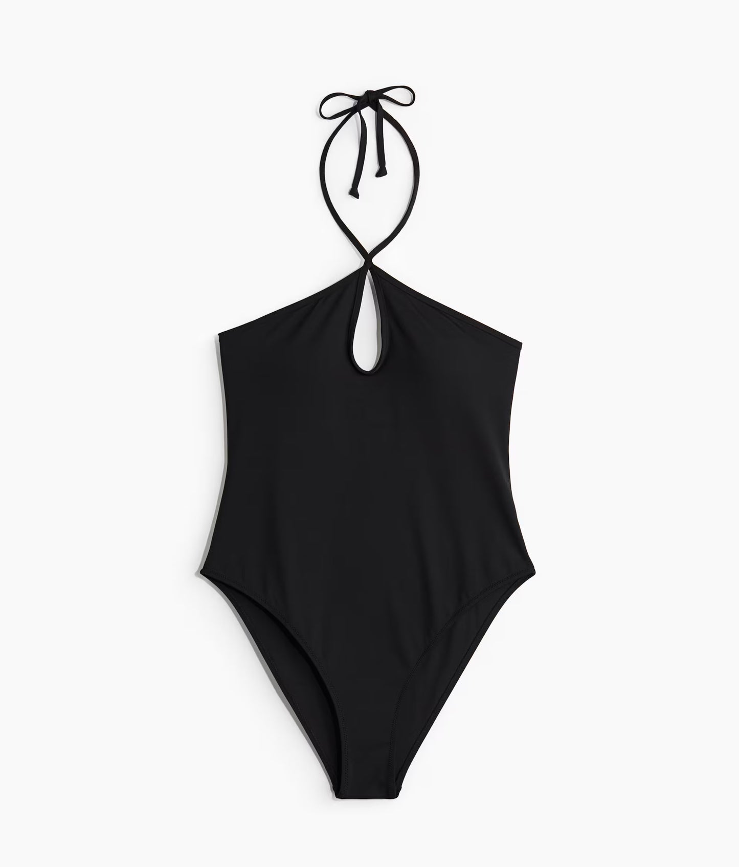 Padded-cup halterneck swimsuit