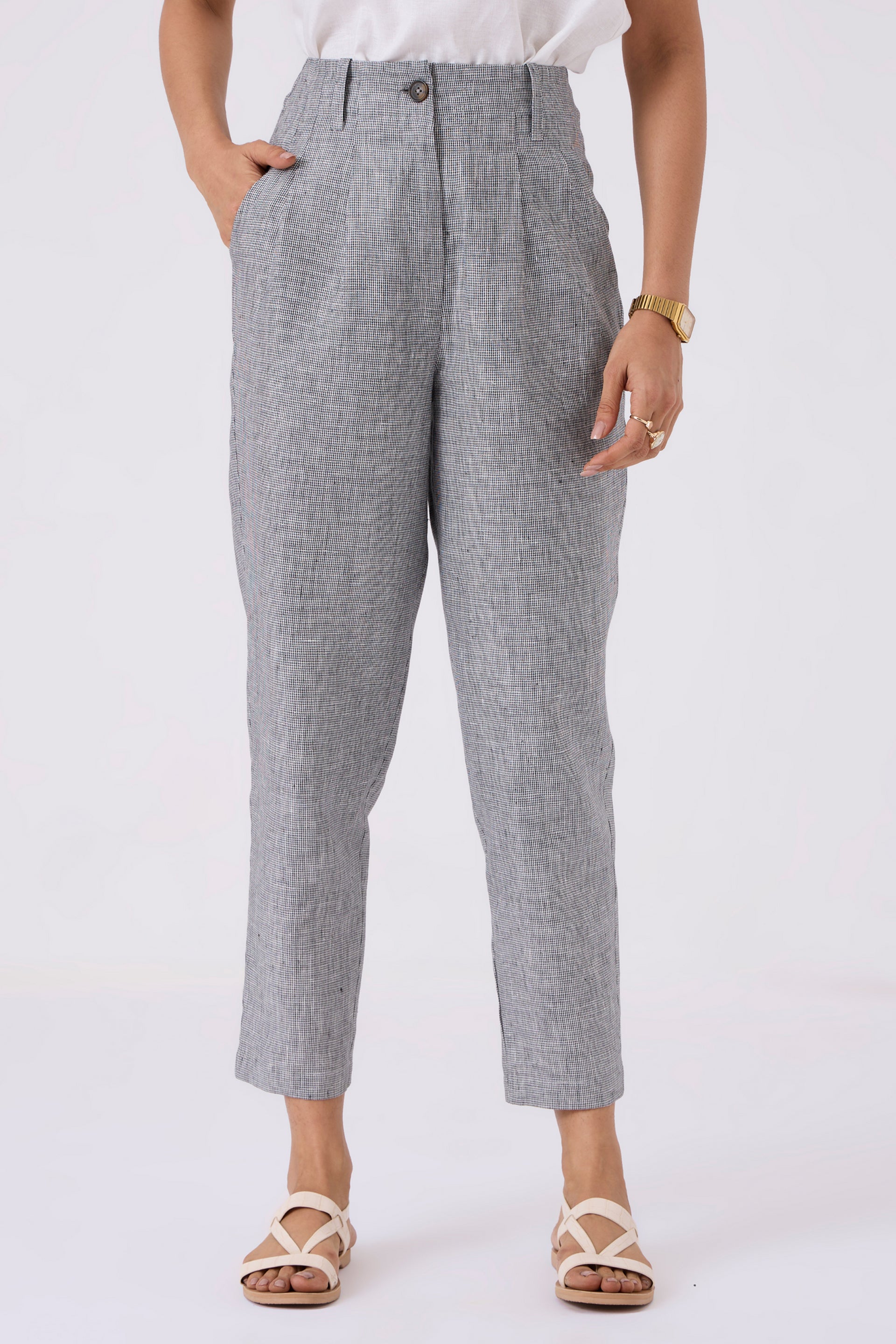 Stylish Gray Linen Pants from Dirtylabels for a Comfortable Look. Buy linen pants India.