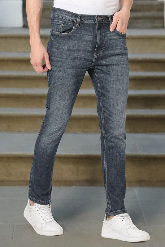 Stylish gray men's jeans from Dirtylabels, perfect for casual wear. Buy men's jeans online for trendy options.