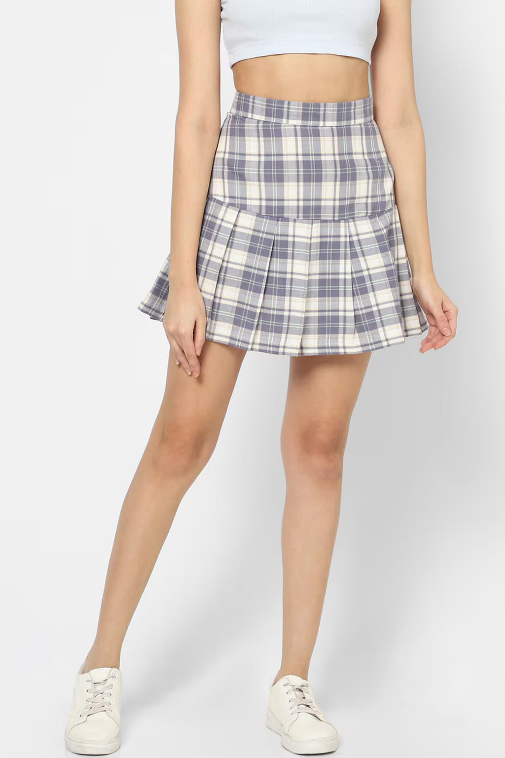 A stylish checked skirt from Dirtylabels, perfect for casual outings. Buy checked skirts online.