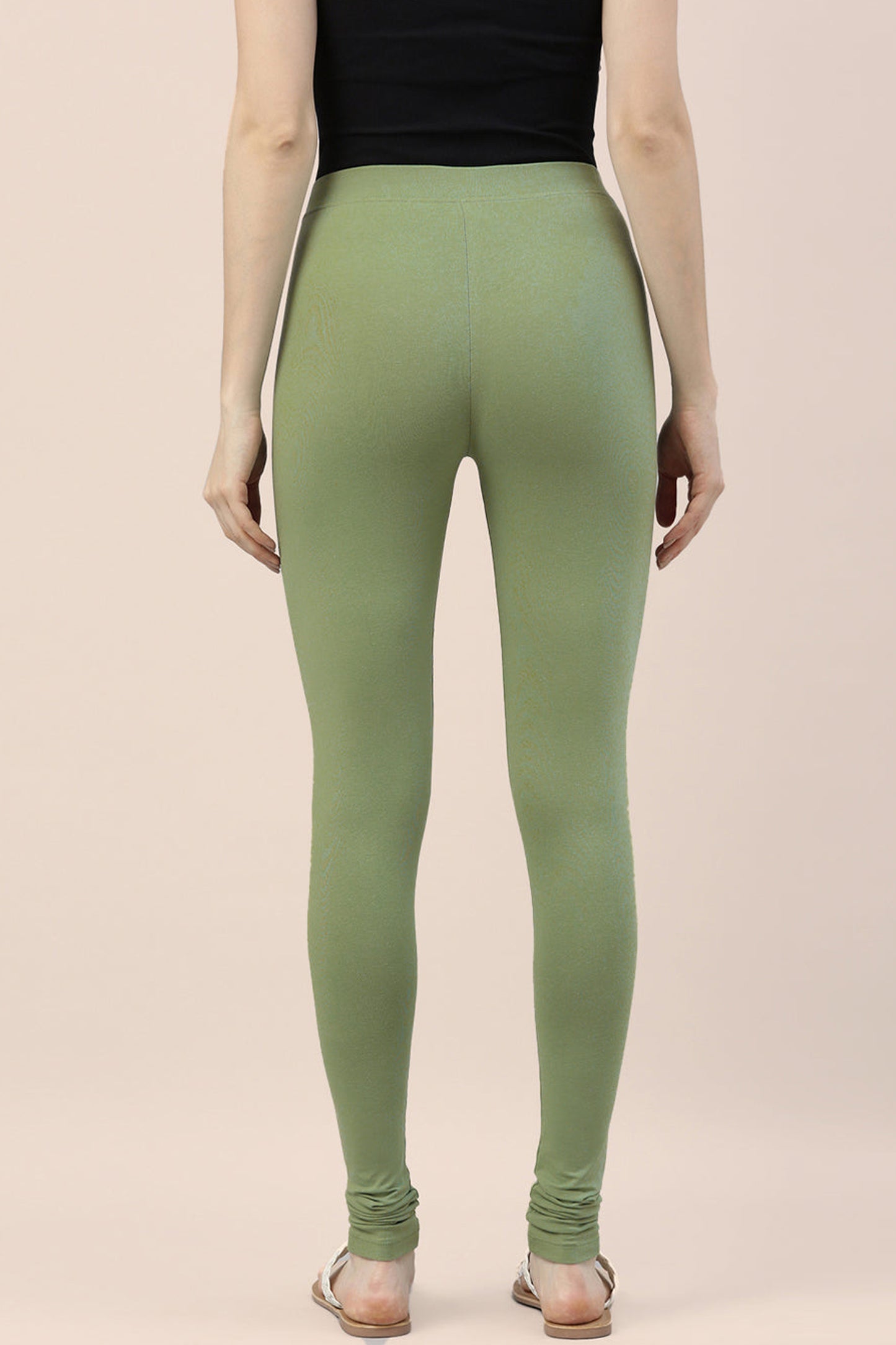 Cotton Churidar Legging Green