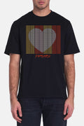 Black Kindness Inspires T-Shirt featuring a colorful heart graphic and bold text design