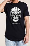 Stylish Dirtylabels T-shirt featuring a skull graphic, perfect fashionable motorcycle gear for enthusiasts