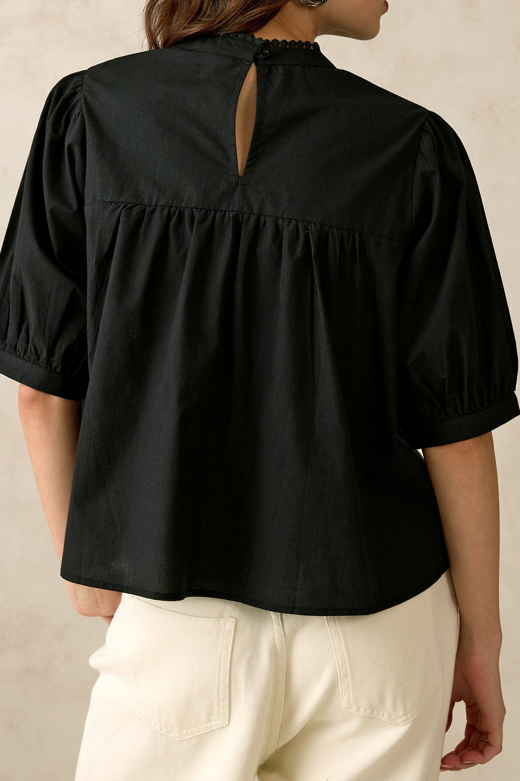 Black Puff Sleeve Blouse by Dirtylabels, a stylish option for fashion tops for women India