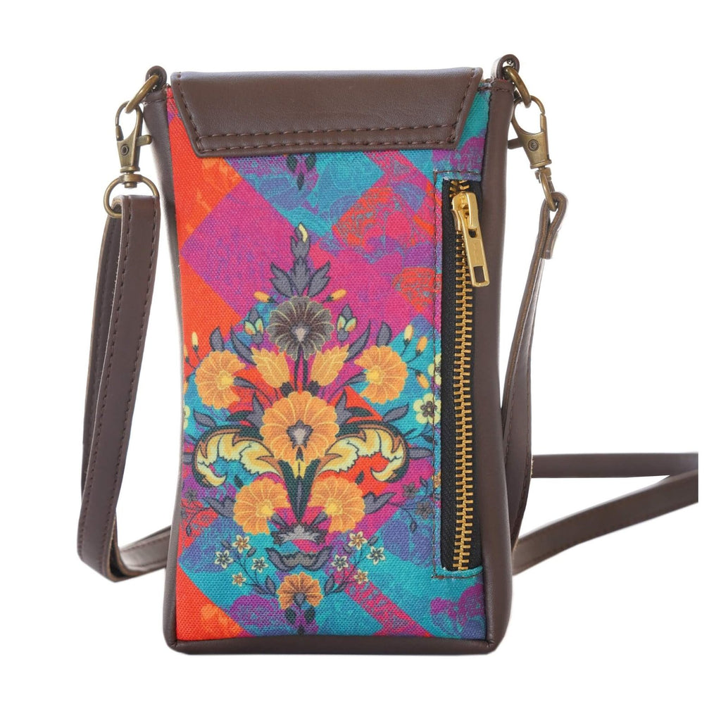 Fatfatiya floral mobile sling bag with vibrant colors and a stylish design for everyday use