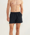 Men's beach shorts online in black, perfect for summer outings and water activities