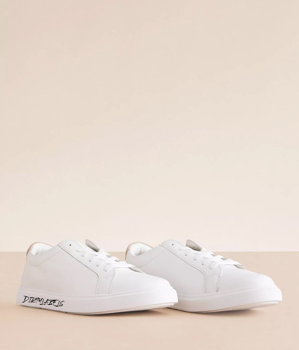 Dirtylabels men's white sneakers India with a sleek design and comfortable fit