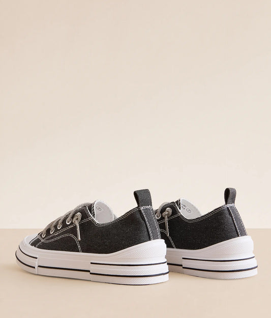 Dirtylabels women's black and white sneakers with stylish design and comfortable sole