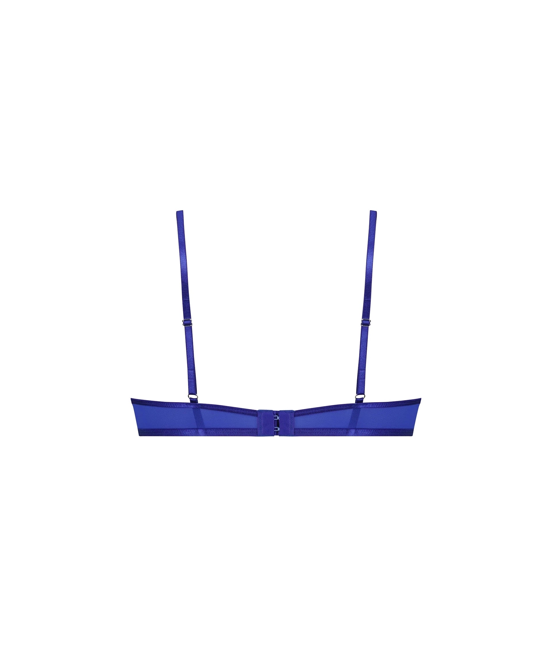 Sleek Blue Women's Fashion Lingerie Online Bra with Adjustable Straps for Comfort and Style